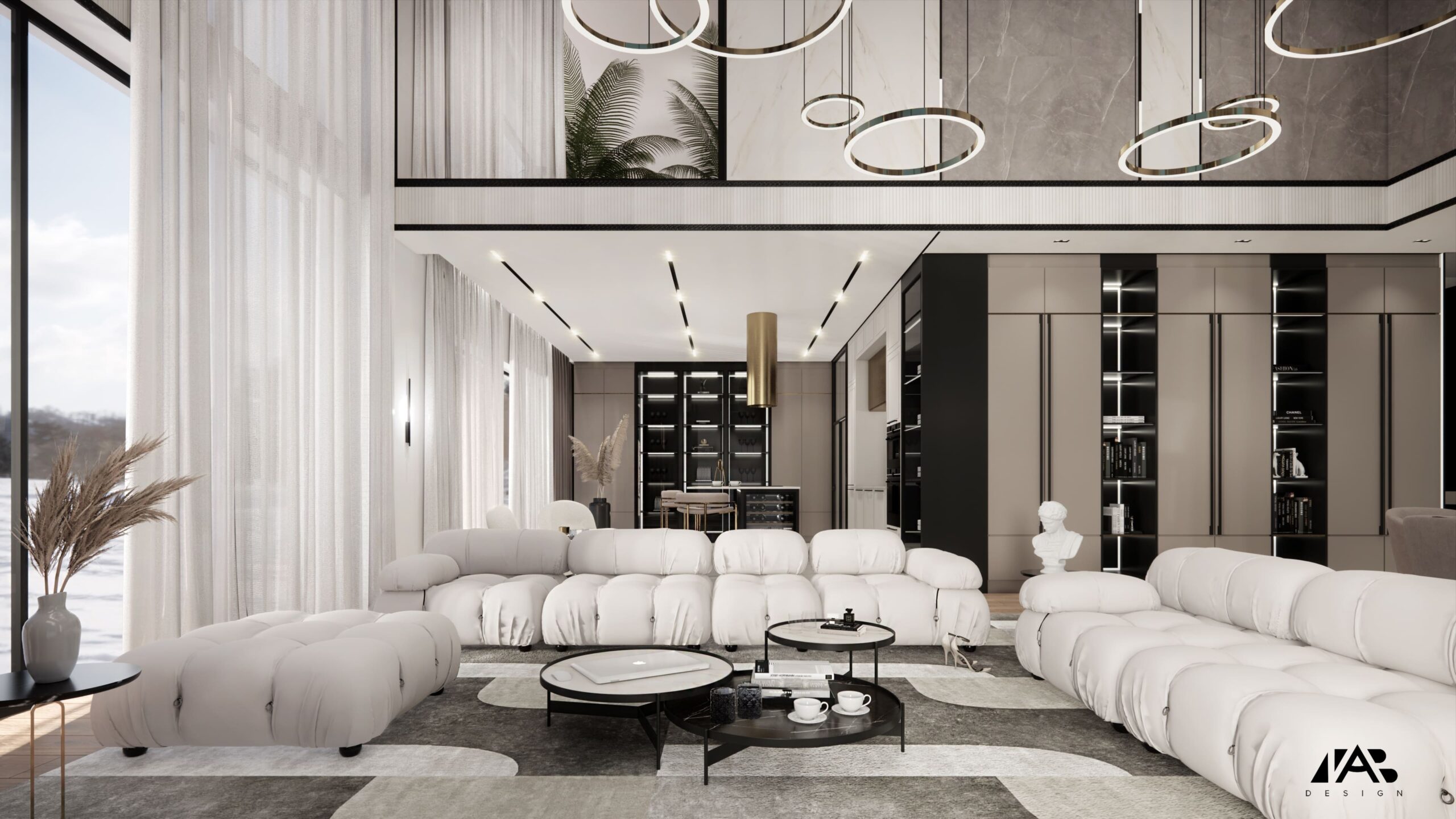 Interior design - contrast - living room